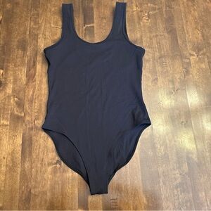 American Apparel Large Black Bodysuit Classic Layering Sexy Staple 🖤